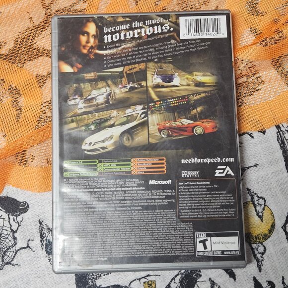 Need For Speed Most Wanted (Microsoft XBox, 2005) CIB Complete Greatest Hits - Picture 2 of 3